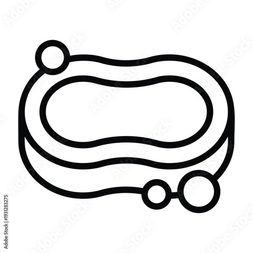 Minimal line illustration of soap bar with foam bubbles symbolizing cleanliness and hygiene. Simple monochrome design suitable for healthcare and sanitation themes.