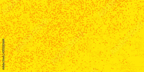 Yellow background with orange grunge crack design. Vector illustration