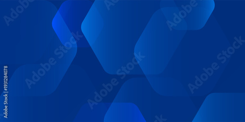 Abstract blue hexagonal polygon shapes background