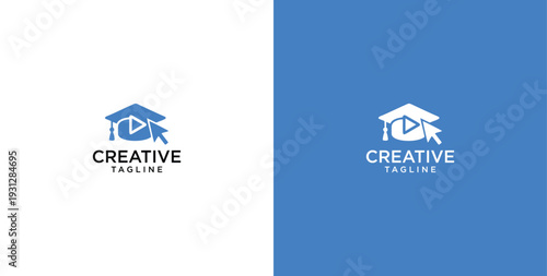 online education business logo template