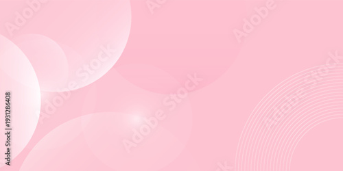 Pastel pink background in circle shapes. Geometric wallpapaer. Vector edition