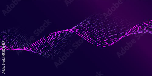 Perfect glowing pink partcile digital data background