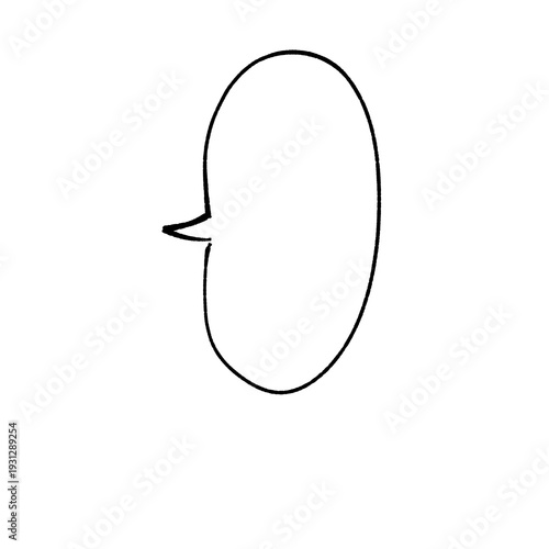 縦書きのシンプルな吹き出し