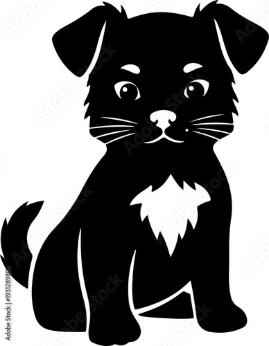 Small Pet silhouette vector illustration