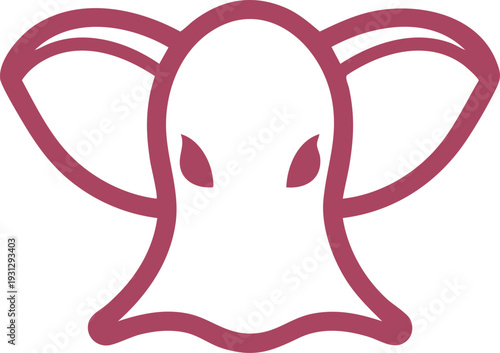 Ghost With Horn Like Ears Illustration