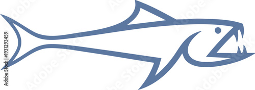 Marlin Fish Outline Illustration