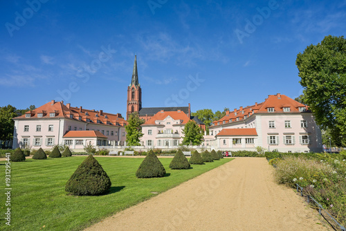 Kießling-Häuser, Wohnhäuser, Villen, St.-Gertraud-Kirche, Anger-Park, Frankfurt an der Oder, Brandenburg, Deutschland