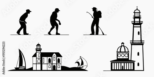 Evolution of human civilization and architectural landmarks over time