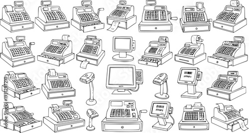 Vintage and Modern Cash Register and Point of Sale Systems Collection
