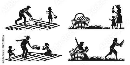 A historical depiction of various agricultural practices and tools used by farmers