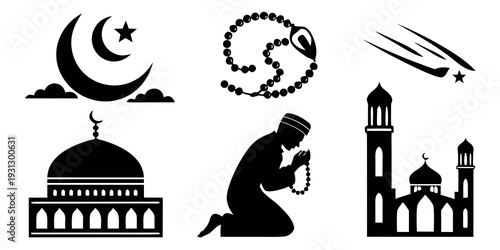 Symbols and practices associated with the islamic faith and culture
