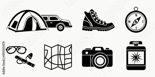 Outdoor adventure gear and equipment for hiking and exploration