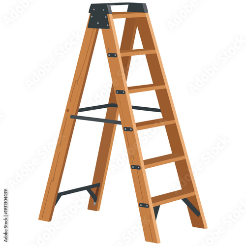 old wooden ladder