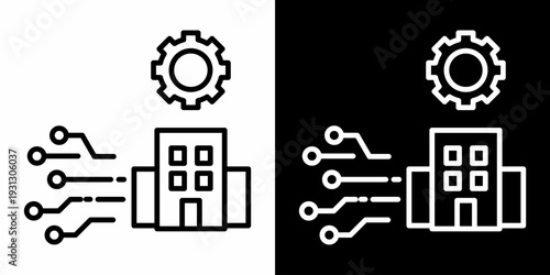 Adaptation White Icon Set Design