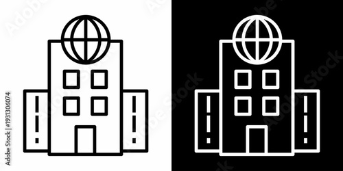 Office White Icon Set Design