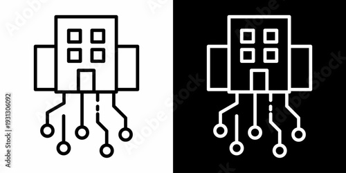 Enterprise White Icon Set Design