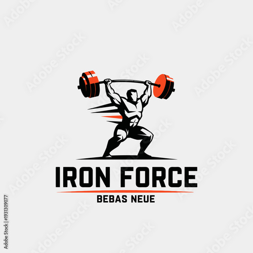 Strongman Lifting Weights in Dynamic Action Scene