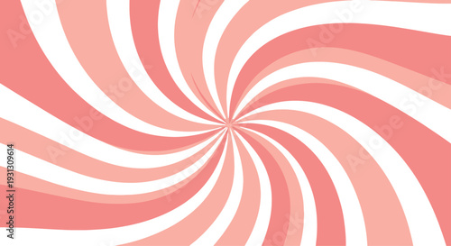 A vibrant pink and white abstract swirl pattern with a mesmerizing optical illusion effect