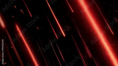 Red speed lines on black background with grunge texture