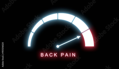 Fotografia Back pain meter