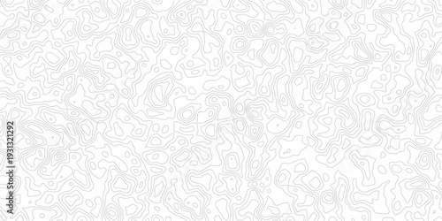 Topographic map design with wavy lines on white background for graphic resources