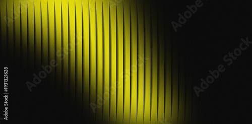 Fotografie Abstract background featuring vibrant yellow vertical lines dramatically illumin