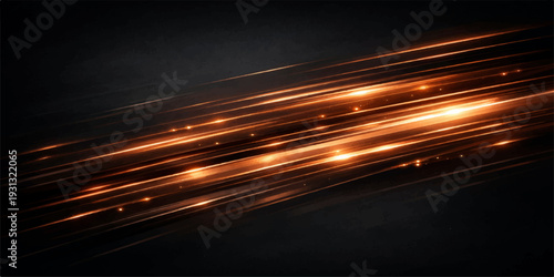 Motion blur light trails on highway at night