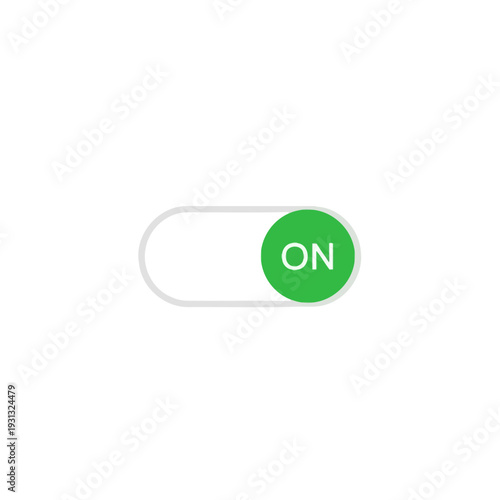 Green Toggle Switch in On Position.