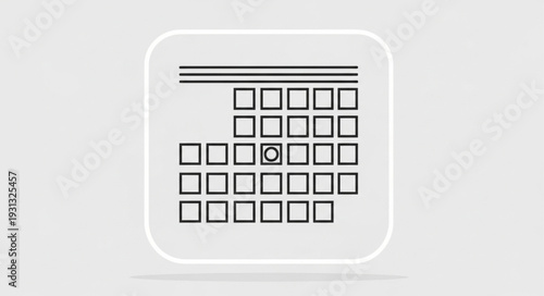 Simple calendar icon with a highlighted day.