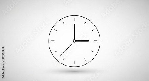 Simple Analog Clock Showing Time.