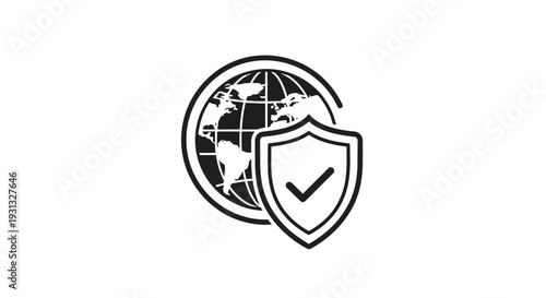 Shield protecting the global security.