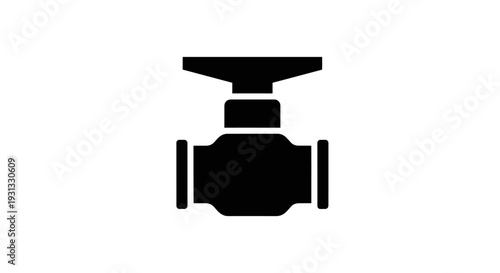 Industrial valve icon representing fluid control systems and water management solutions