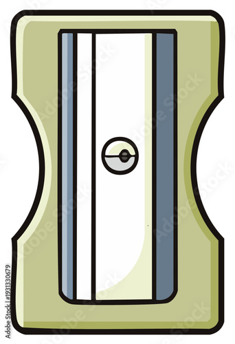 Illustration of a pencil sharpener.