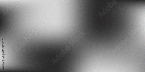 Grainy gradient background, grey black white monochrome abstract noise texture banner backdrop.vector eps10