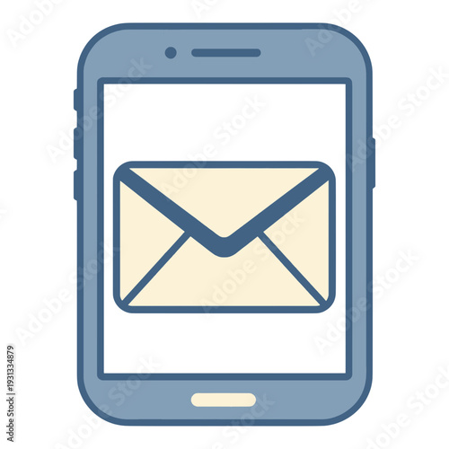 Mail Envelope UI Icon for Mobile Interface