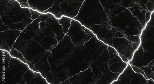 Electricity and Lightning on a Black Background.