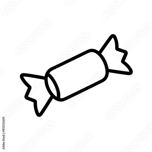 Outline Wrapped Candy Bar UI Icon for App Interface