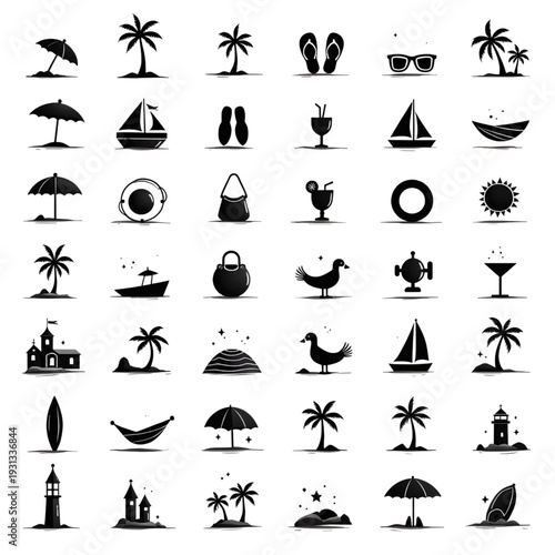 Summer Icon Collection: A meticulously curated collection of summer-themed icons, embodying the essence of relaxation, adventure, and the warm embrace of the season.