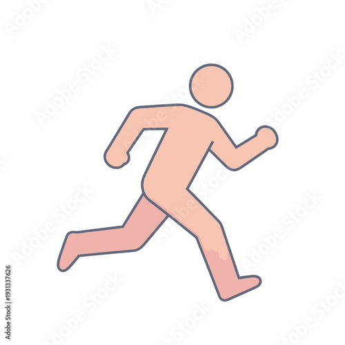 Running Person Icon for App UI
