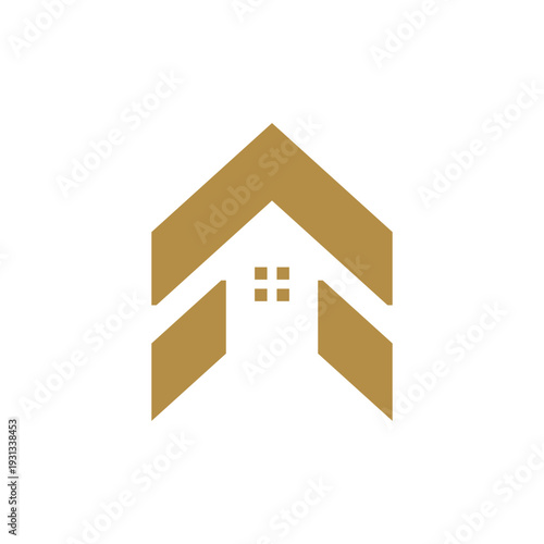 Arrow house design element vector idea with modern concept