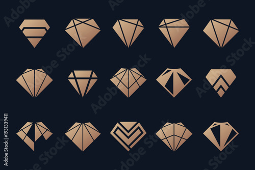 Shield design bundle element vector idea with creative modern style