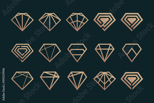 Shield design bundle element vector idea with creative modern style