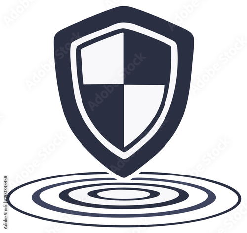 Shield Icon Symbol Sign Design Security Protection Safety Concept Illustration Vector Graphics Protection Shield with Target