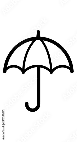 Umbrella Icon Illustration Dodging Rain Drops, Protection Symbol in Flat Vector Design: Protecting Yourself From Storms,  Insurance, Weather Forecast, Rainy Season, Graphic Element,  Isolated, Weather