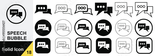 Minimal Speech Bubble Icon Design