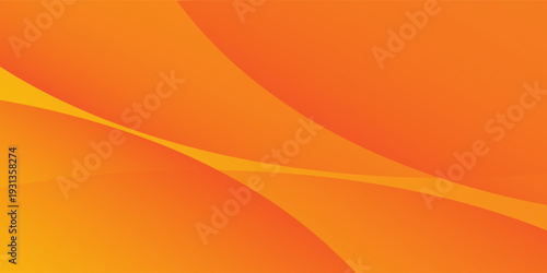 Abstract Blurry Orange Yellow Wave Background Design  Fresh Orange Yellow Stylish Background Template Vector curve backdrop