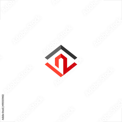 Professional number 12 combined with minimalist house roof outline, ideal for property development startups, residential real estate agencies, and home construction businesses bold geometric