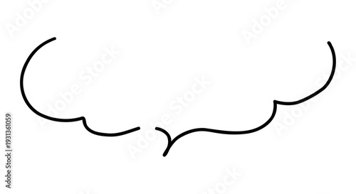 シンプルな吹き出しのベクターイラスト。単品、フレーム、枠、ふきだし