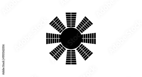 geometric solar panel array illustration for clean energy technology and sustainability concepts