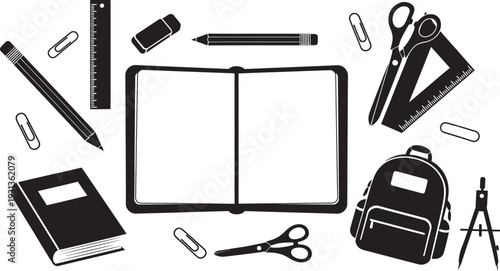 back to school supplies and stationery